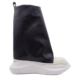 Rick Owens DRKSHDW Black Fogachine Sneak Boot New Defect Women Size 37.5 US 7.5